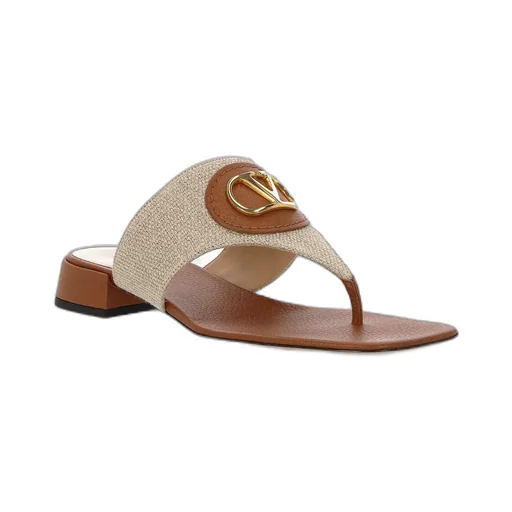 Vlogo Plaque Slip-On Thong Sandals