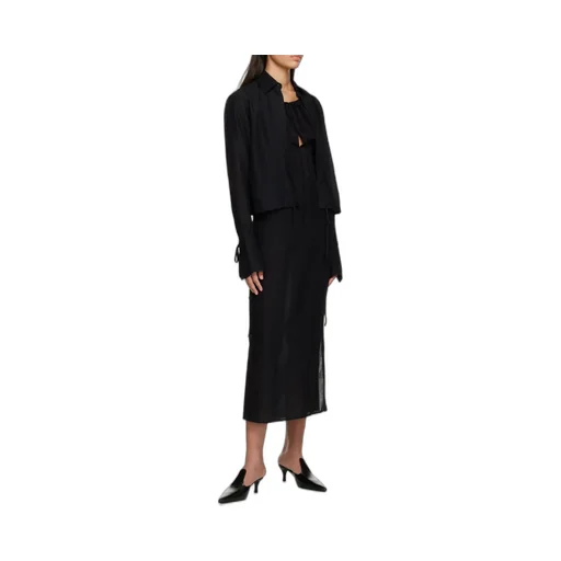 Side Buckle Drawstring Skirt