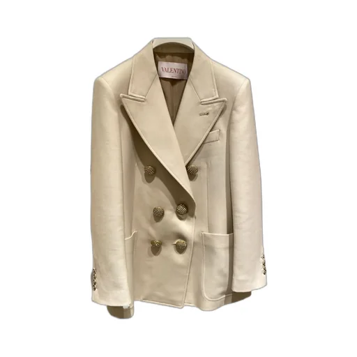Diagonal Dry Wool Blazer