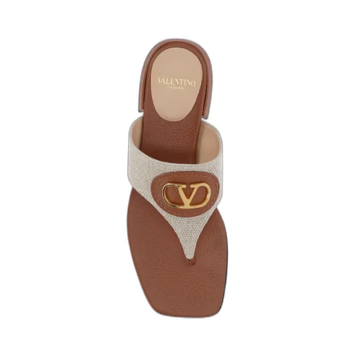 Vlogo Plaque Slip-On Thong Sandals
