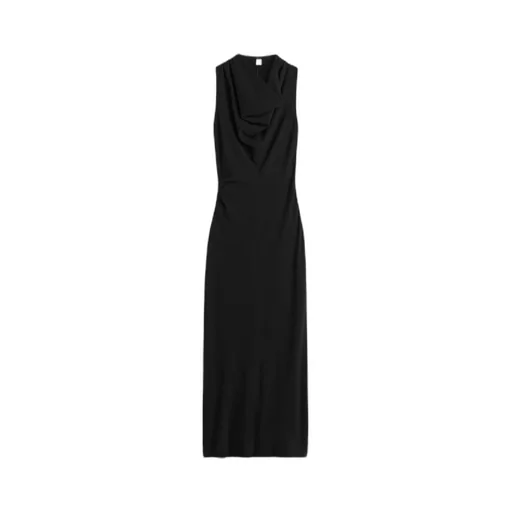 Cowl-Neck Sleeveless Maxi Dress