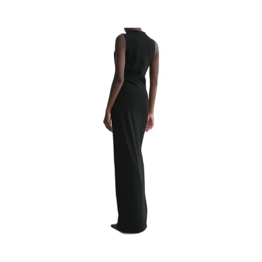 Cowl-Neck Sleeveless Maxi Dress