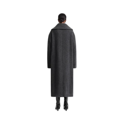 Notched-Lapels Double-Breasted Coat