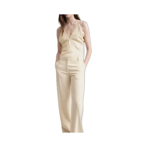 Mid-Rise Tailored Trousers