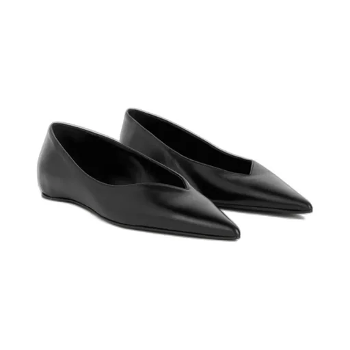 Pointed Toe Slip On Ballerinas