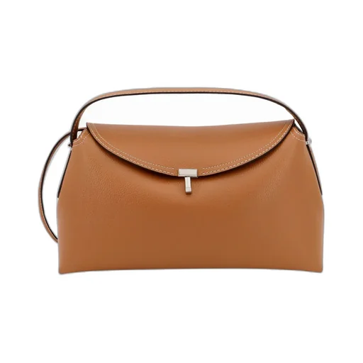Logo Plaque Foldover Top Handle Bag