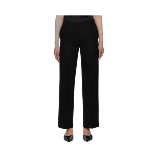 Mid-Rise Wide-Leg Trousers