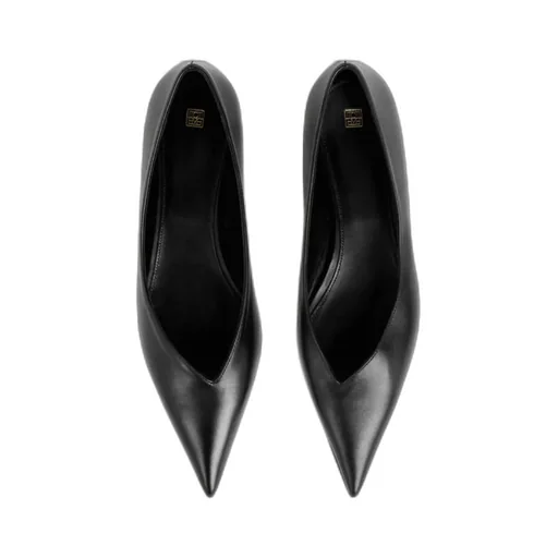 Pointed Toe Slip On Ballerinas