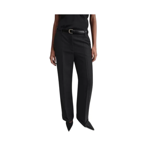 Mid-Rise Wide-Leg Trousers