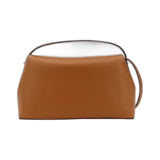 Logo Plaque Foldover Top Handle Bag