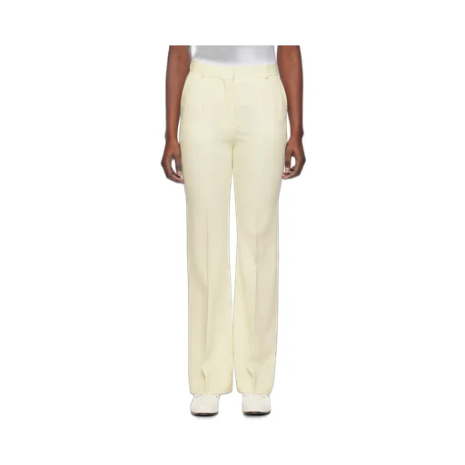 Belt-Looped Mid-Rise Trousers
