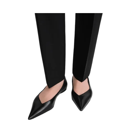 Pointed Toe Slip On Ballerinas