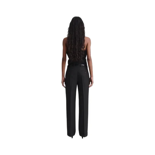 Mid-Rise Wide-Leg Trousers