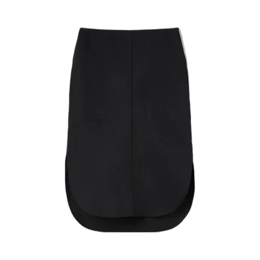 Rounded Knee-Length Skirt