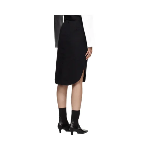 Rounded Knee-Length Skirt
