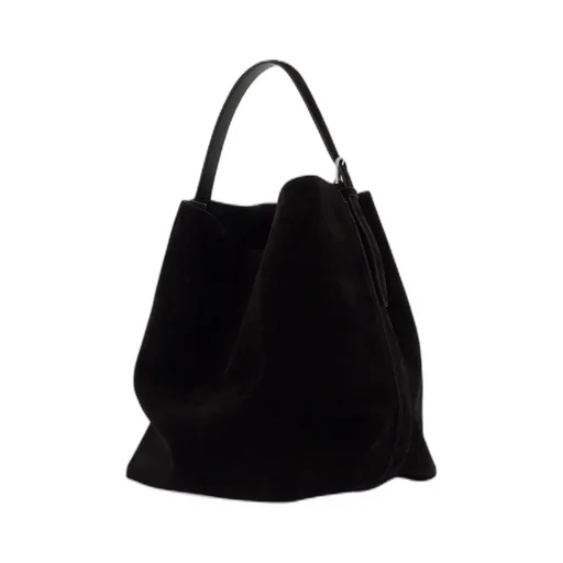 Belted Open Top Tote Bag