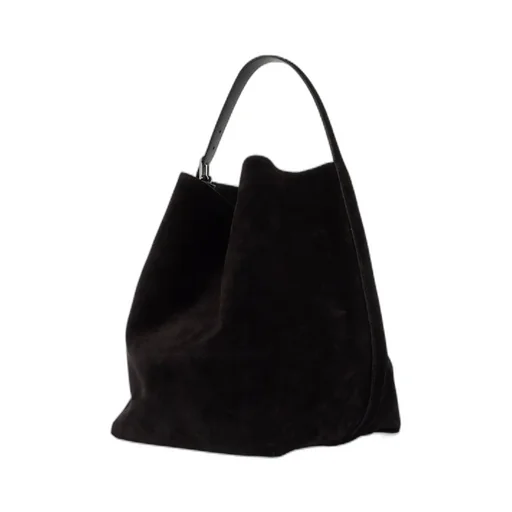 Belted Open Top Tote Bag