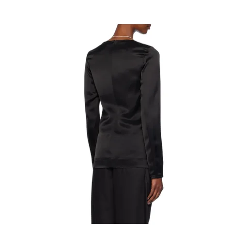 Satin Long-Sleeves Top