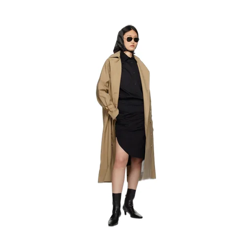 Rounded Knee-Length Skirt