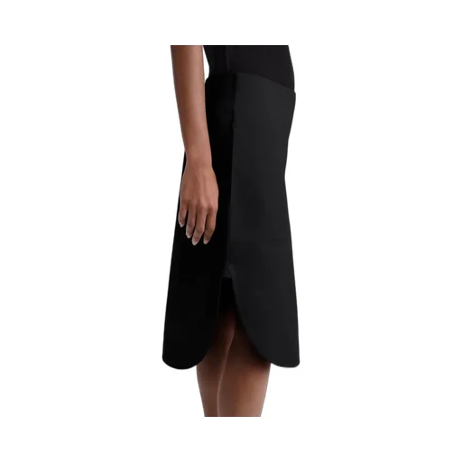 Rounded Knee-Length Skirt