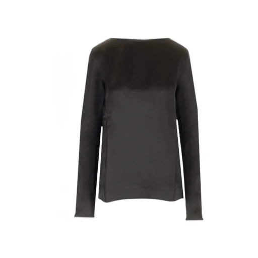 Satin Long-Sleeves Top
