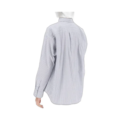 Striped Half-Buttoned Shirt