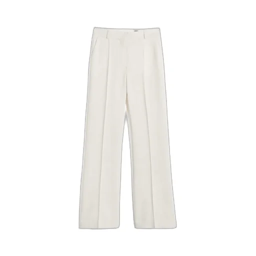 Belt-Looped Mid-Rise Trousers