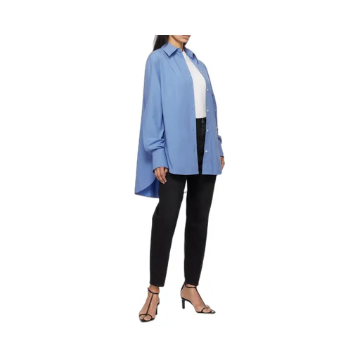 Faded-Effect Tapered-Leg Jeans