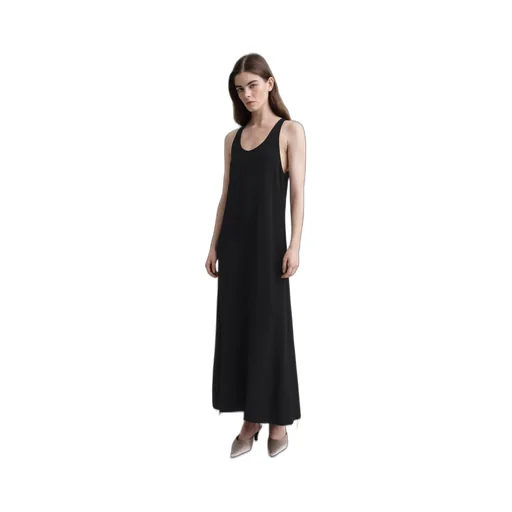 Scoop-Neck Sleeveless Dress