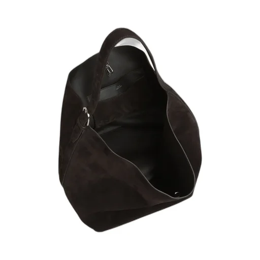 Belted Open Top Tote Bag