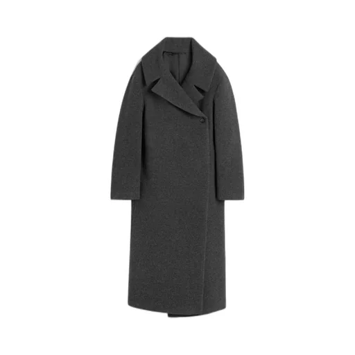 Notched-Lapels Double-Breasted Coat