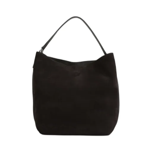 Belted Open Top Tote Bag