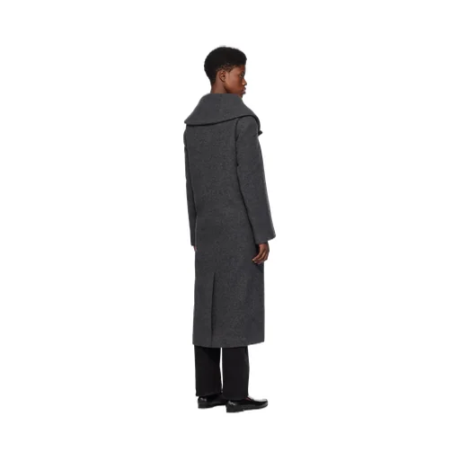 Notched-Lapels Double-Breasted Coat