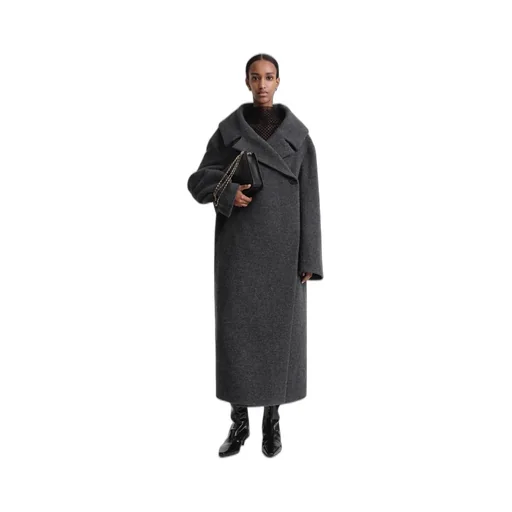 Notched-Lapels Double-Breasted Coat
