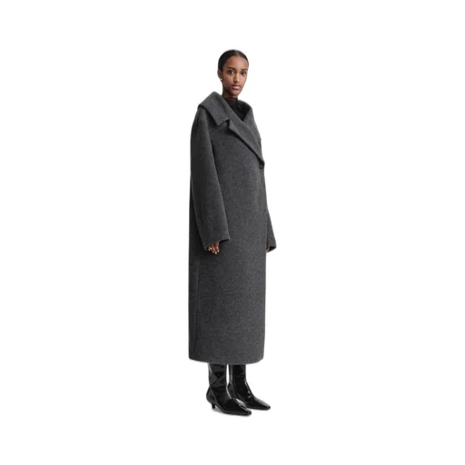 Notched-Lapels Double-Breasted Coat