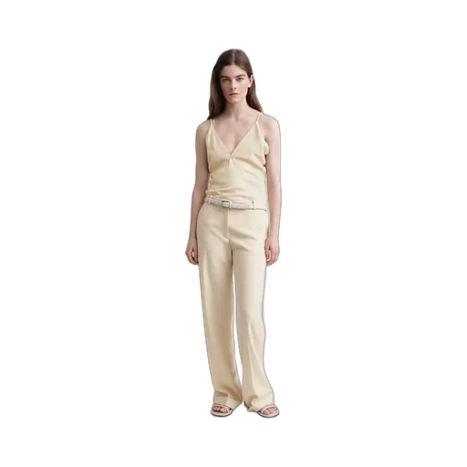 Mid-Rise Tailored Trousers