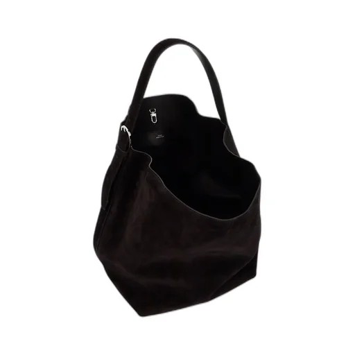 Belted Open Top Tote Bag