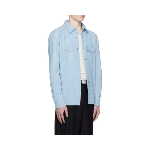 Double-Pocket Denim Shirt