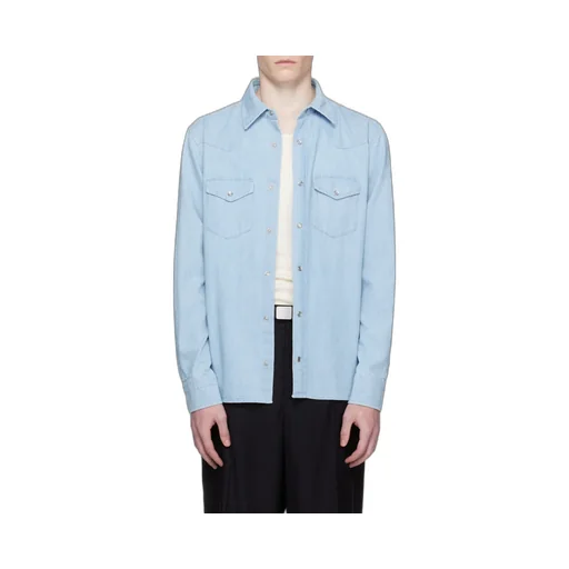 Double-Pocket Denim Shirt