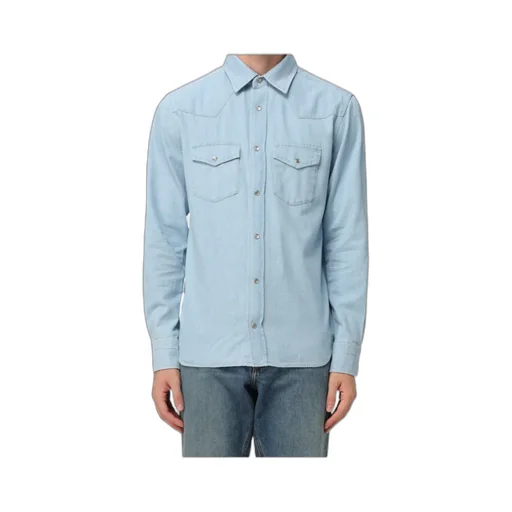 Double-Pocket Denim Shirt