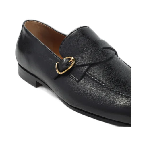 Buckle-Detail Leather Loafers