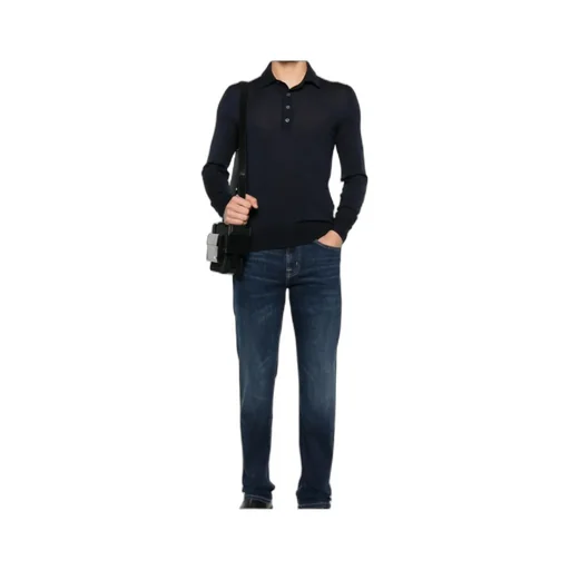 Long-Sleeved Polo Shirt