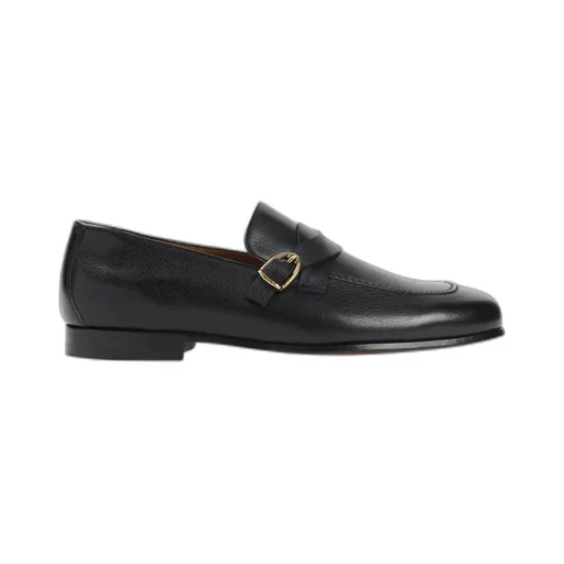 Buckle-Detail Leather Loafers