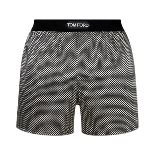 Polka-Dot Logo-Waist Boxers