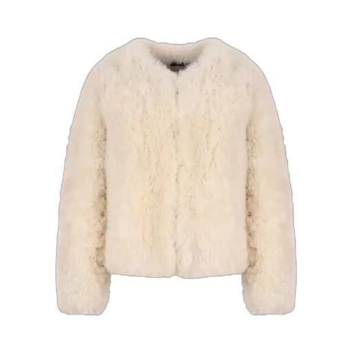 Crewneck Long-Sleeved Coat