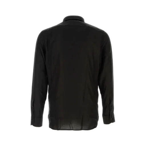 Light Fluid Fine Gabardine Slim Fit Shirt