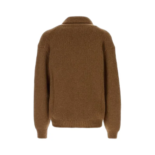 Shawl-Collar Buttoned Cardigan