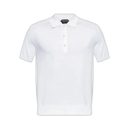 Short-Sleeved Knitted Polo Shirt