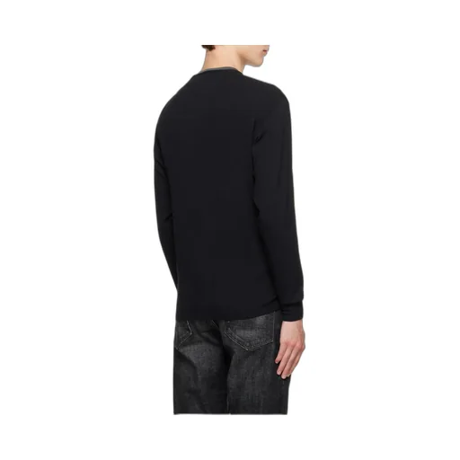 Button Detailed Crewneck Jumper
