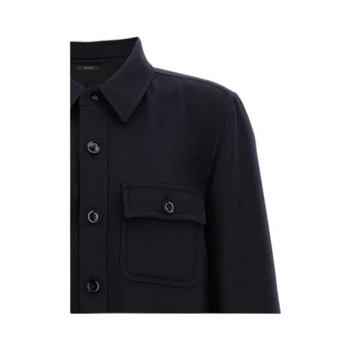 Button-Down Flap-Pocket Shirt Jacket